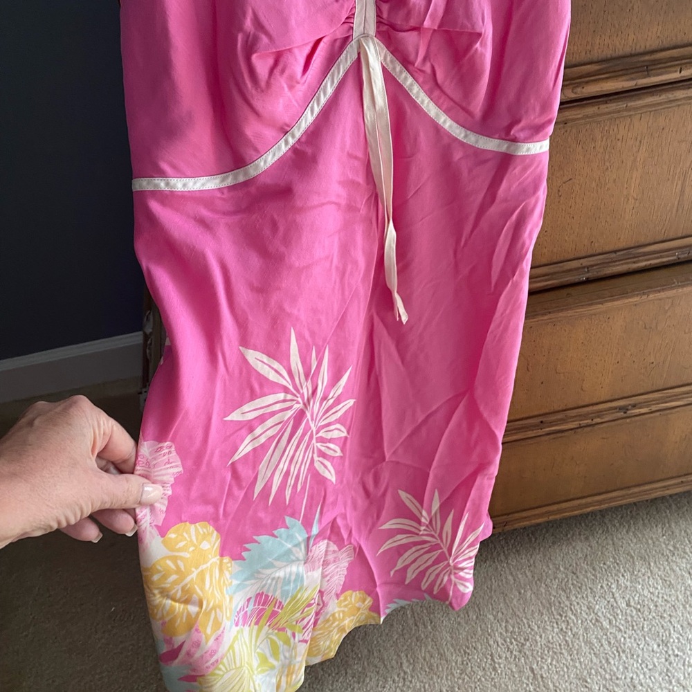 Awesome pink dress New with tags 100% silk - Picture 10 of 10